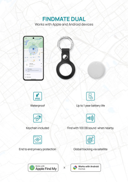 Лого трейд pекламные подарки фото: Findmate Dual RCS — поисковик предметов из переработанного пластика IPX 5